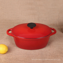 5L Enamel Cast Iron Oval Casserole